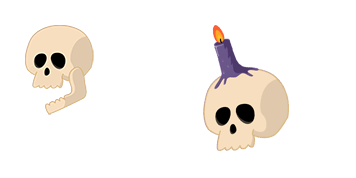 Halloween Snapping Skull Animated