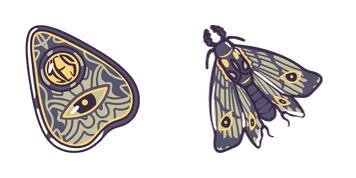 Ouija Planchette & Hawk Moth Cursor Pack