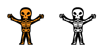 Halloween Flashing Skeleton Cursor Pack