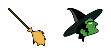 Halloween Witch & Broom Cursor Pack