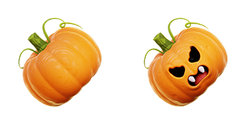 Halloween Angry Pumpkin 3D