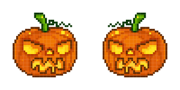 Halloween Pumpkin Pixel Cursor Pack