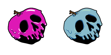 Halloween Skull Apple Animated