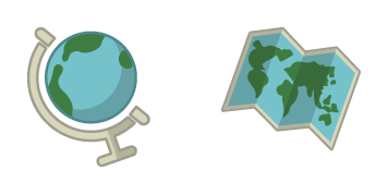 School Globe & Map Animated