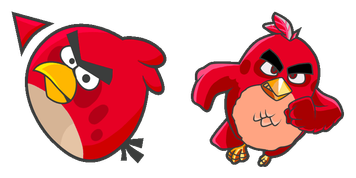 Paquete de Cursores Angry Birds Red