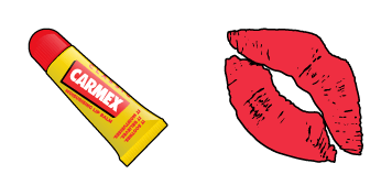 VSCO Girl Carmex & Kiss Lips Cursor Pack