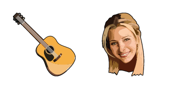 Paquete de Cursores Friends Phoebe Buffay & Guitar