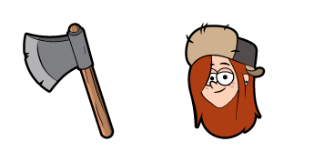 Gravity Falls Wendy Corduroy & Axe Cursor Pack