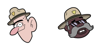 Gravity Falls Deputy Durland & Sheriff Blubs Pakiet kursorów