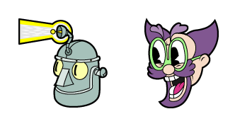 Cuphead Dr. Kahl & Robot Cursor Pack