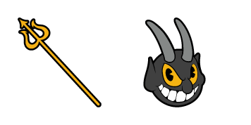 Cuphead The Devil & Trident Cursor Pack