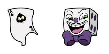 Cuphead King Dice & Spades Card Cursor Pack