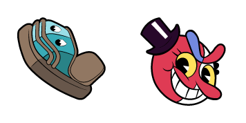 Cuphead Beppi the Clown & Bumper Car Jerry Cursor Pack