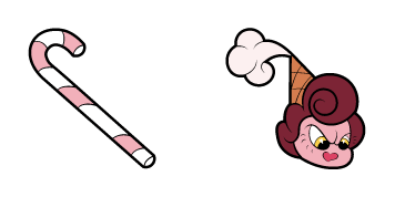 Paquete de Cursores Cuphead  Baroness Von Bon Bon & Candy Cane