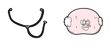 Regular Show Dr. Henry & Stethoscope Cursor Pack