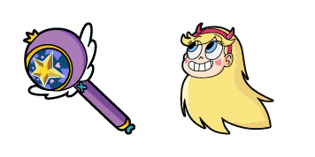 Star vs. the Forces of Evil Star Butterfly & Royal Magic Wand Cursor Pack