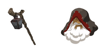 The Legend of Zelda Old Man & Lantern Staff Cursor Pack