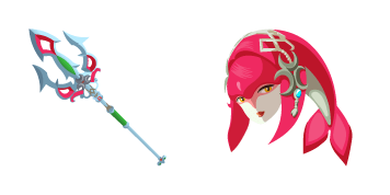 The Legend of Zelda Mipha & Lightscale Trident Cursor Pack