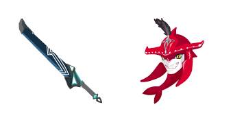 The Legend of Zelda Prince Sidon & Sword Cursor Pack