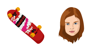 Stranger Things Max Mayfield & Skateboard Cursor Pack