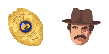 Stranger Things Jim Hopper & Chief Badge