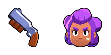 Brawl Stars Shelly & Gun Cursor Pack