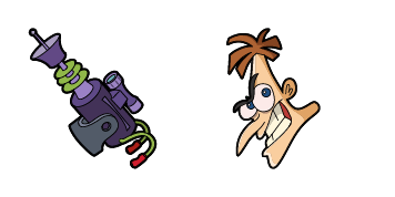 Phineas and Ferb Heinz Doofenshmirtz & Deflate-Inator Cursor Pack