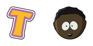 South Park Token Black & T Logo cute cursor