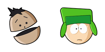 South Park Kyle Broflovski & Aik cute cursor