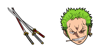 One Piece Roronoa Zoro & Swords Animated