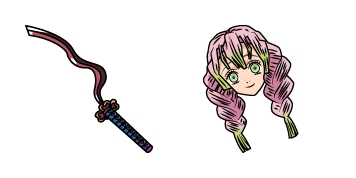 Demon Slayer Mitsuri Kanroji & Nichirin Whip-Katana Cursor Pack