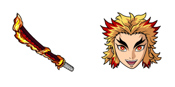 Demon Slayer Rengoku & Nichirin Sword Animated