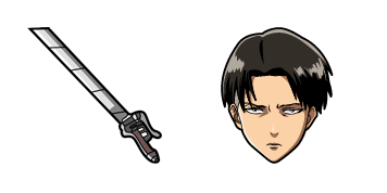 Attack on Titan Levi Ackerman & Sword Cursor Pack