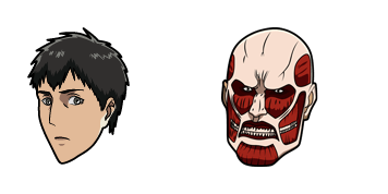 Attack on Titan Bertolt Hoover & Titan Form Cursor Pack