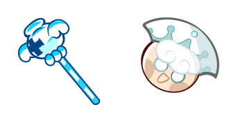 Cookie Run: Kingdom Milk Cookie & Healing Milk Mace Cursor Pack