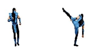 Mortal Kombat Sub-Zero Pixel Animated