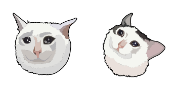 Crying Cat Meme Cursor Pack