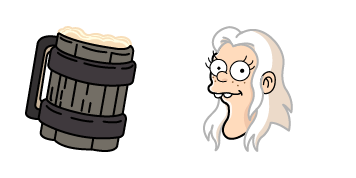 Disenchantment Queen Bean & Mug of Beer Cursor Pack