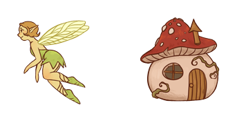 Fairycore Fairy & Mushroom House Animated