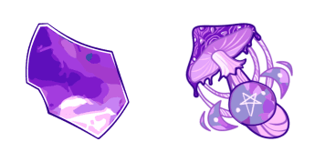 Amethyst & Purple Witch Mushroom Cursor Pack