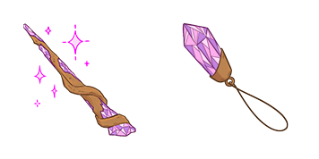 Purple Magic Wand & Crystal Cursor Pack