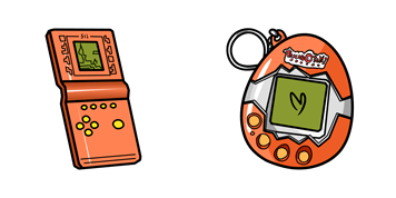 Brick Game Console & Tamagotchi Cursor Pack