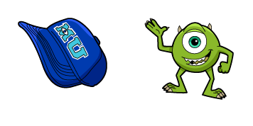 Pack de curseurs Monsters University Mike Wazowski & Cap