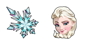 Frozen Elsa & Snowflake Cursor Pack