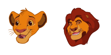 The Lion King Mufasa & Simba Cursor Pack