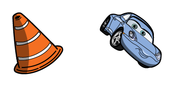 Cars Sally Carrera & Cone Cursor Pack