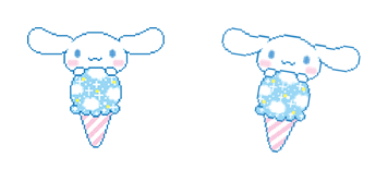 Pack de curseurs Sanrio Cinnamoroll & Ice Cream Pixel