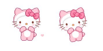 Hello Kitty & Hearts Pixel Animated
