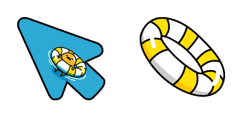 Gudetama Swimming Cursor Pack