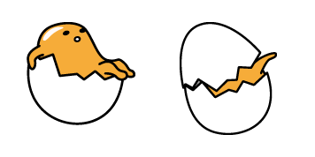 Gudetama Swinging in his Eggshell Animated
